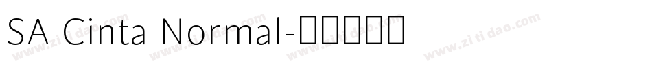 SA Cinta Normal字体转换